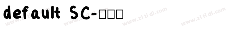 default SC字体转换